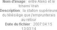 Nom d'image:  entre Aleko et le tcherni Vrah
Description:  la station supérieure du télésiège que j'emprunterais au retour
Date du fichier:  2007:04:15 13:03:14