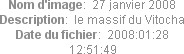 Nom d'image:  27 janvier 2008
Description:  le massif du Vitocha
Date du fichier:  2008:01:28 12:51:49